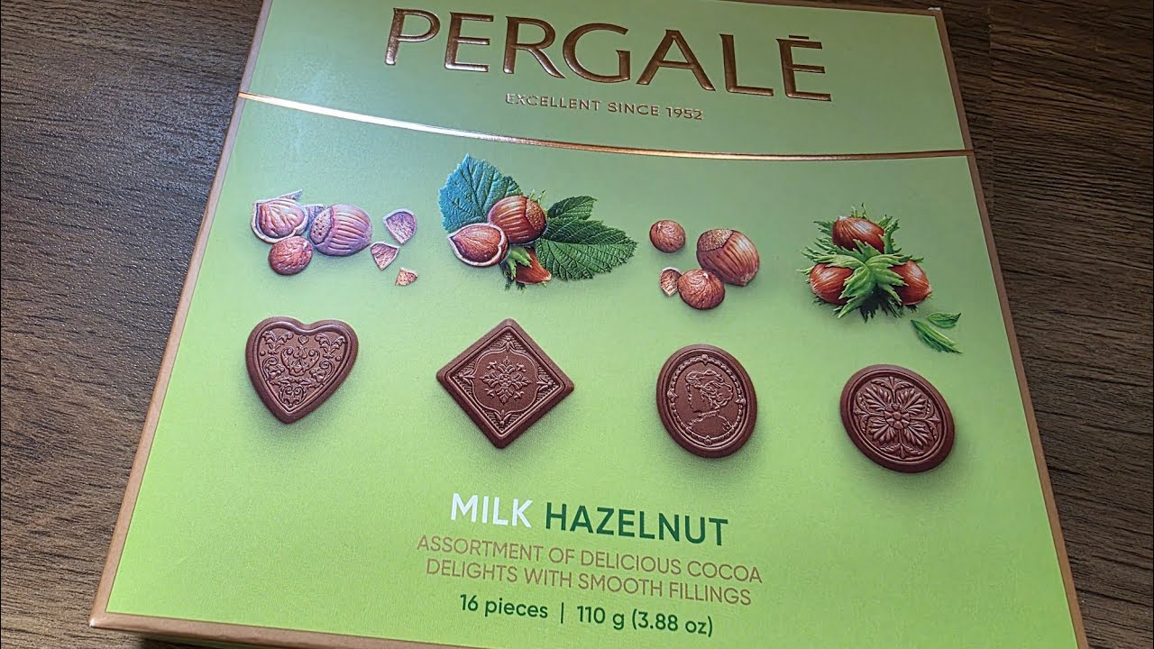 Pergalé Milk Chocolate and Hazelnut Candies 2026 Unboxing 