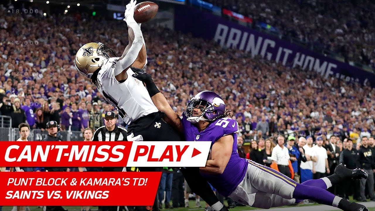 Saints Block Punt to Sets Up Brees' TD Pass to Kamara! | Can't-Miss Play | NFL Divisional HLs