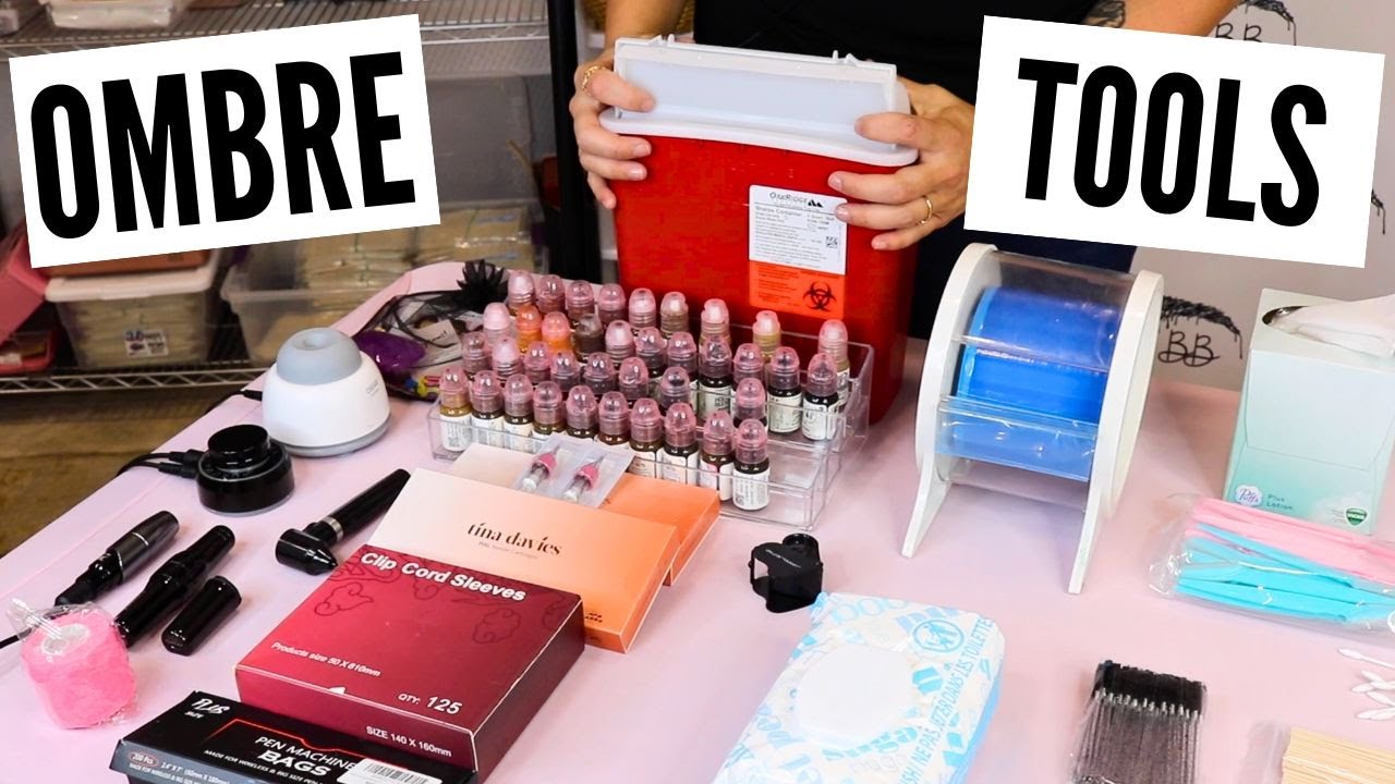 TOOLS FOR OMBRE BROW SERVICE