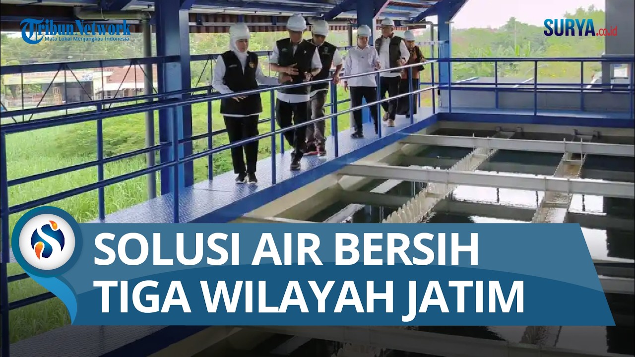 Khofifah Resmikan SPAM Mojolagres Mojokerto, Solusi Air Bersih 3 Wilayah Jatim