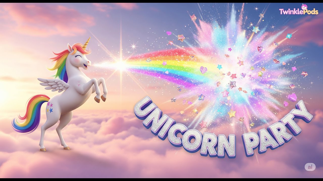Unicorn Party! 🦄✨ The Most Magical Dance Song for Kids! | TwinklePods