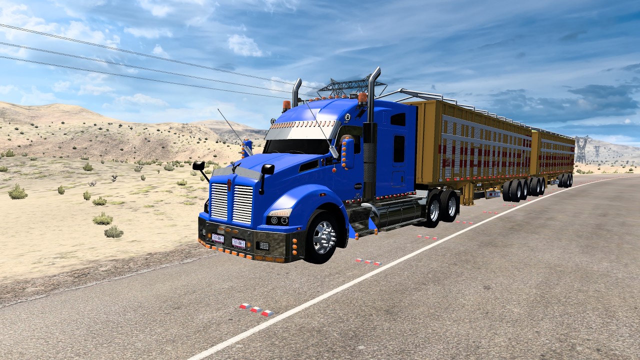 American Truck Simulator con mods!!!!!!