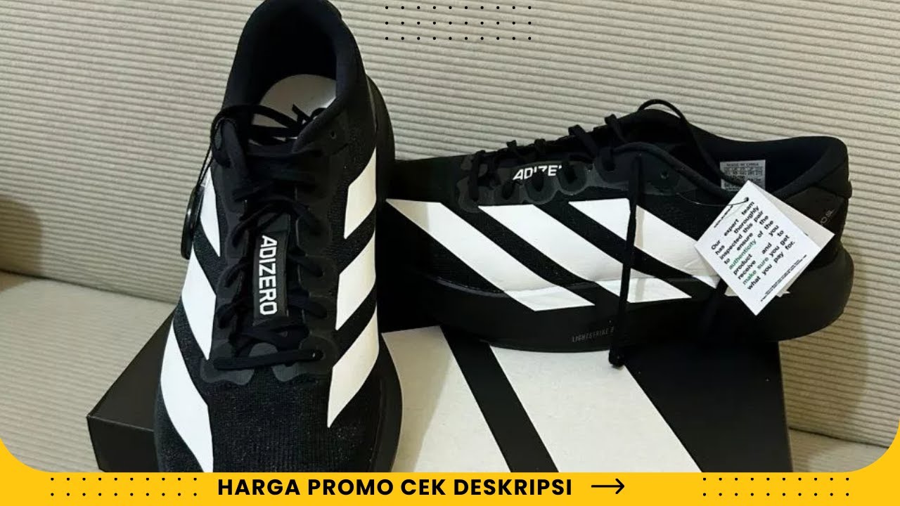 Adidas Adizero Evo SL Black White — Performa Maksimal di Setiap Langkah!