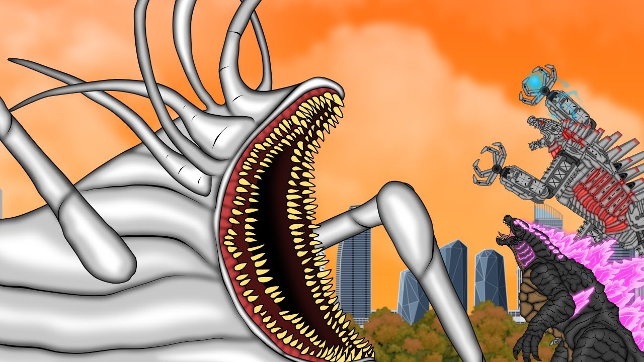 City Eater VS Godzilla Evolved VS Mechagodzilla | EPIC BATTLE!!