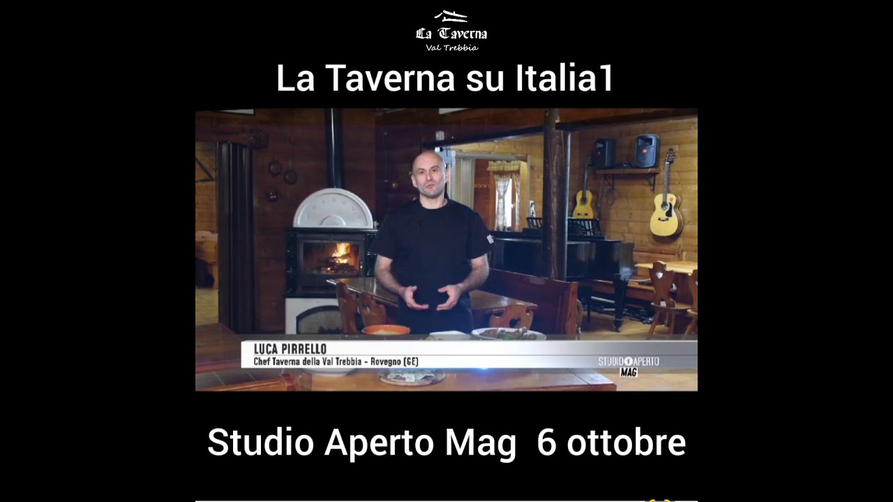 La Taverna Val Trebbia ospite a Studio Aperto Mag - Italia 1 - 06/10/23