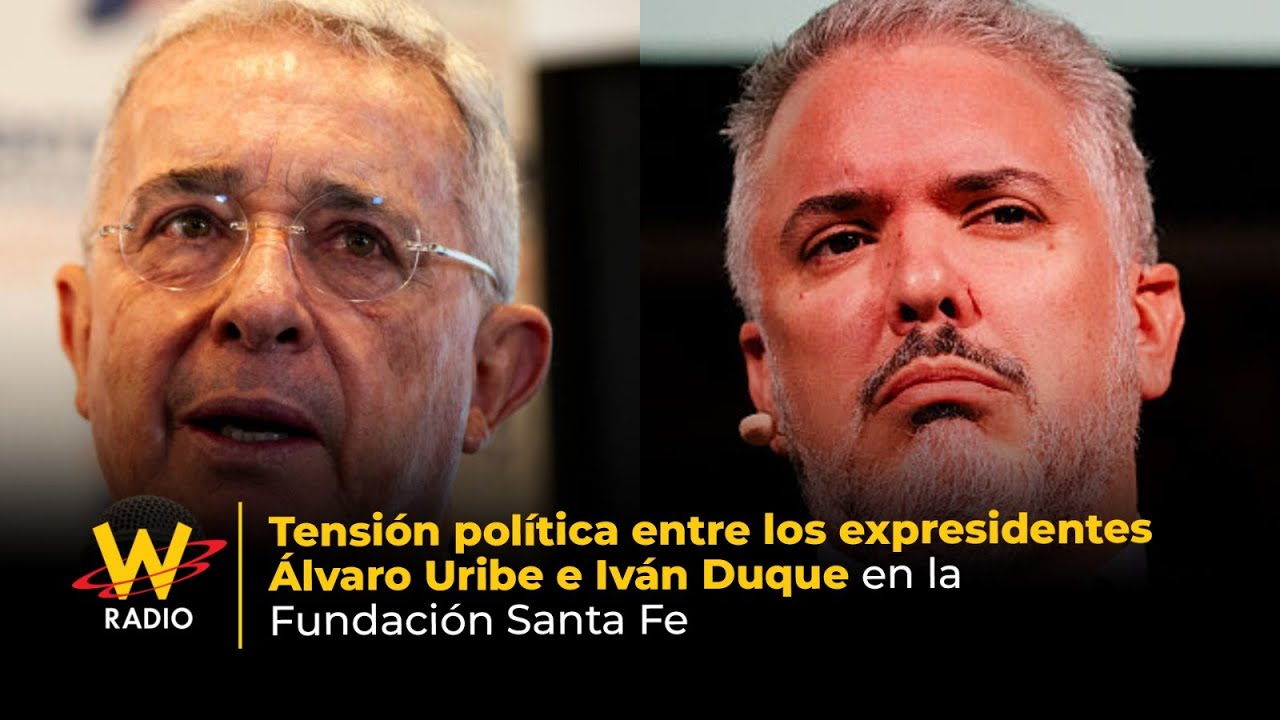 Tensión política entre los expresidentes Álvaro Uribe e Iván Duque en la Fundación Santa Fe