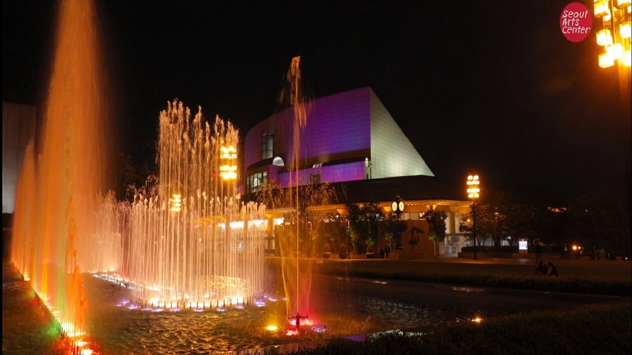 예술의전당 음악광장 세계음악분수🌙 Seoul Arts Center Music Fountain (Night ver.)