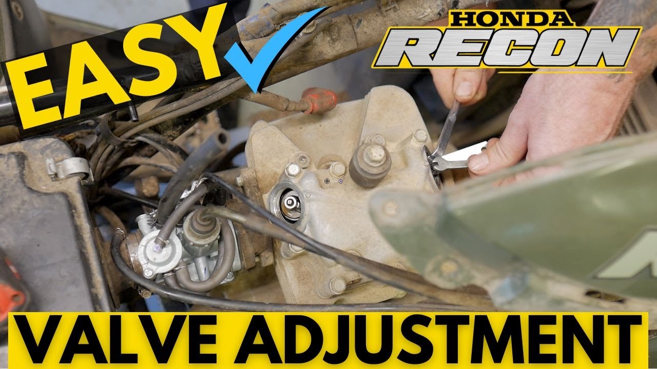 EASY Tappet Style Valve adjustment: Honda TRX250