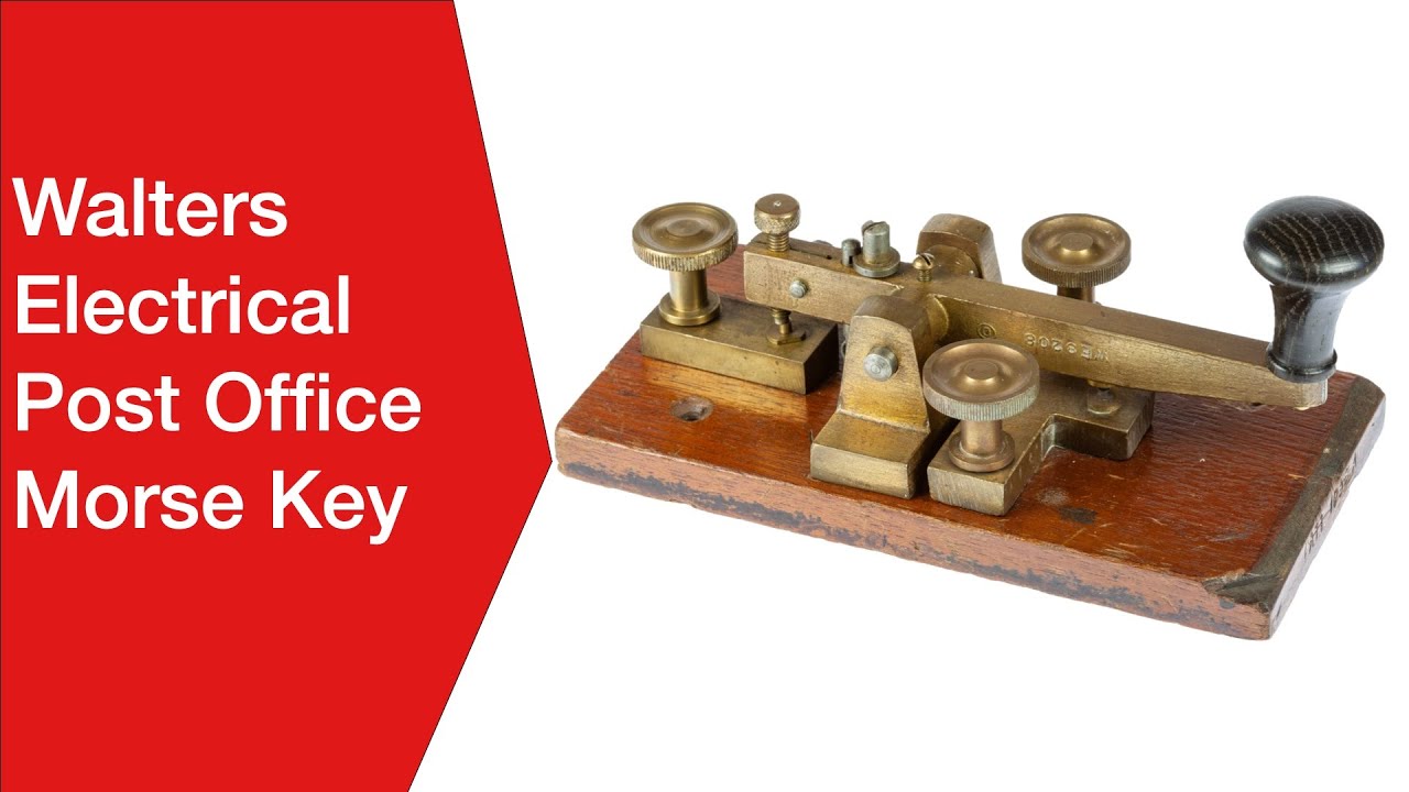 Morse Telegraph Key: Walters Electrical Patt 1056A