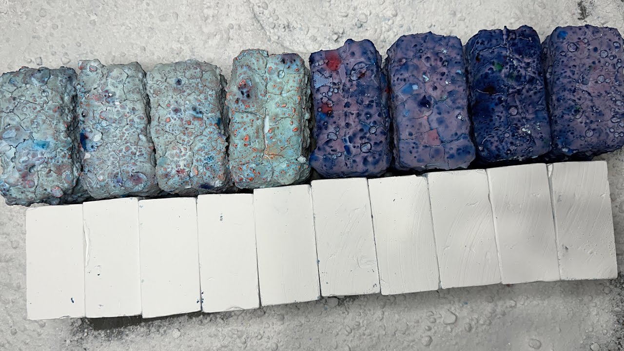 Pasted gym chalk blocks and some plains💞 ASMR
