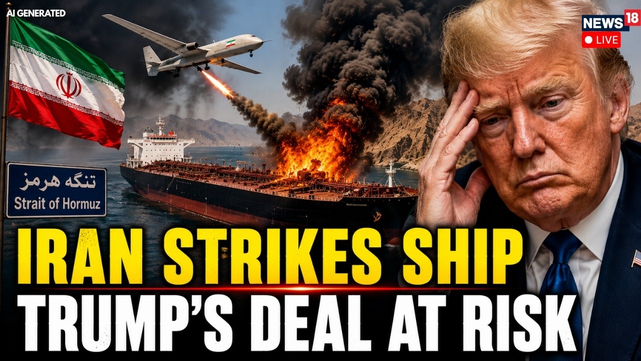US-Iran Peace Deal LIVE: Iran Drone Attack Cargo Vessel In Strait Of Hormuz | Trump On US-Iran Deal
