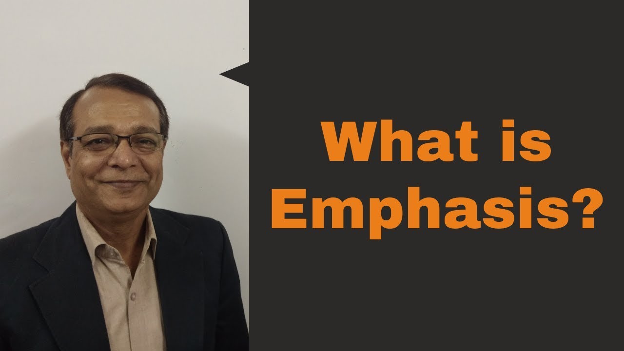 What is Emphasis? - Learn English With Satish Rawal