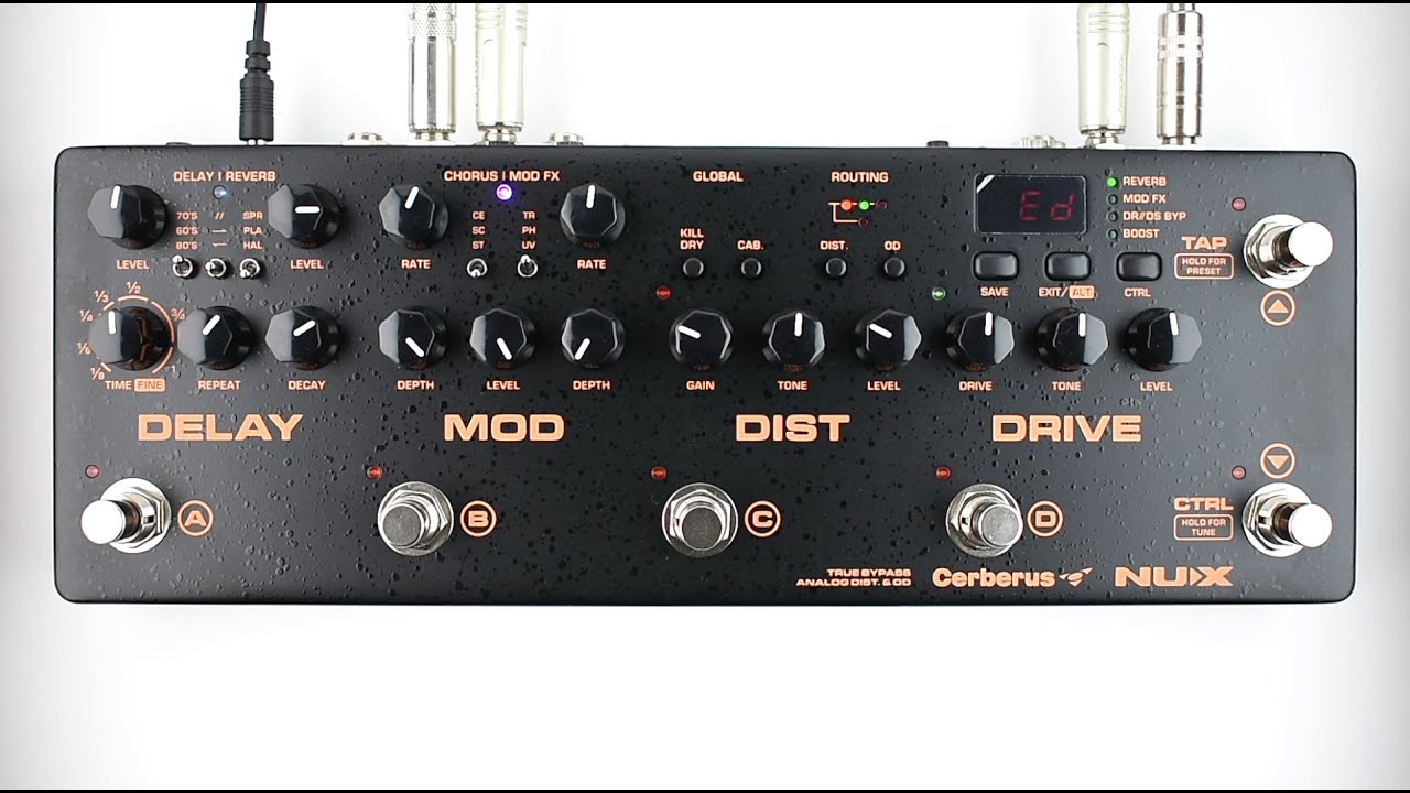 NUX // Cerberus Integrated Effects and Controller (Stereo Demo)