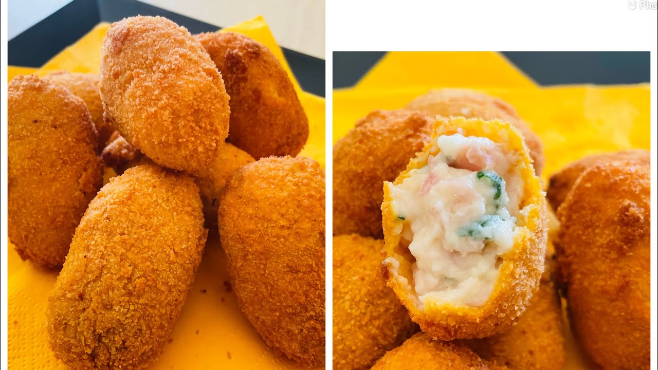 Crocchette di besciamella e prosciutto cotto SuperCroccanti🤩😋🤩