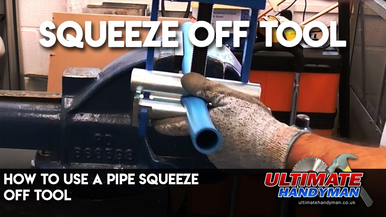 How to use a pipe squeeze off tool