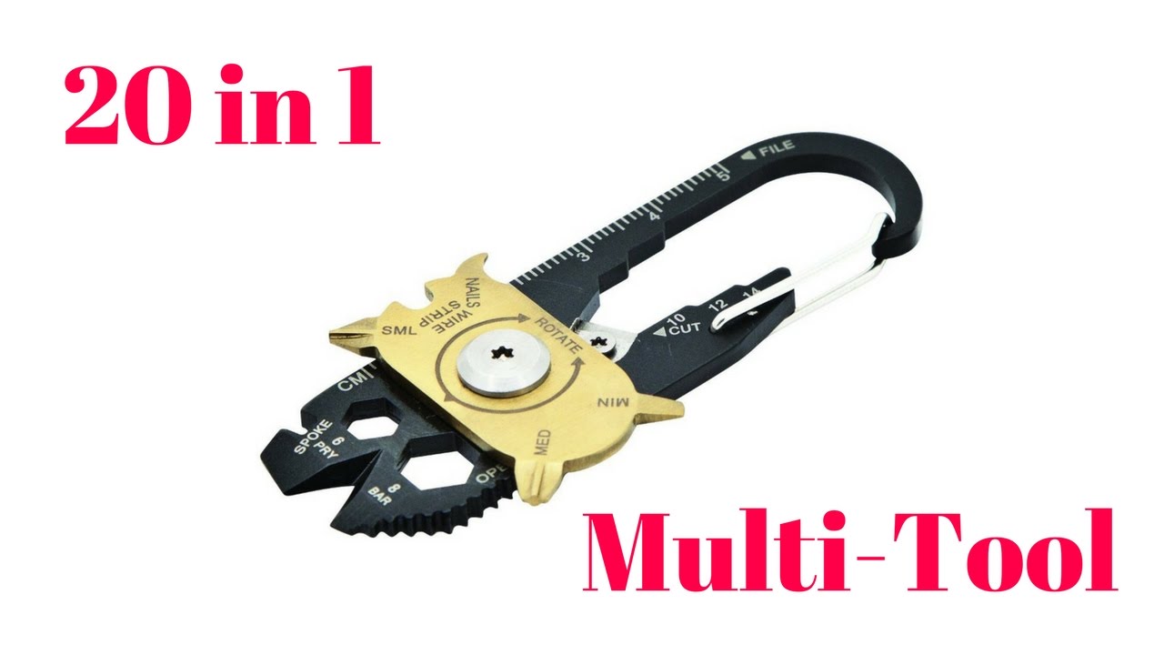 20 in 1 Multi-Functional Keychain Survival Pocket Tool