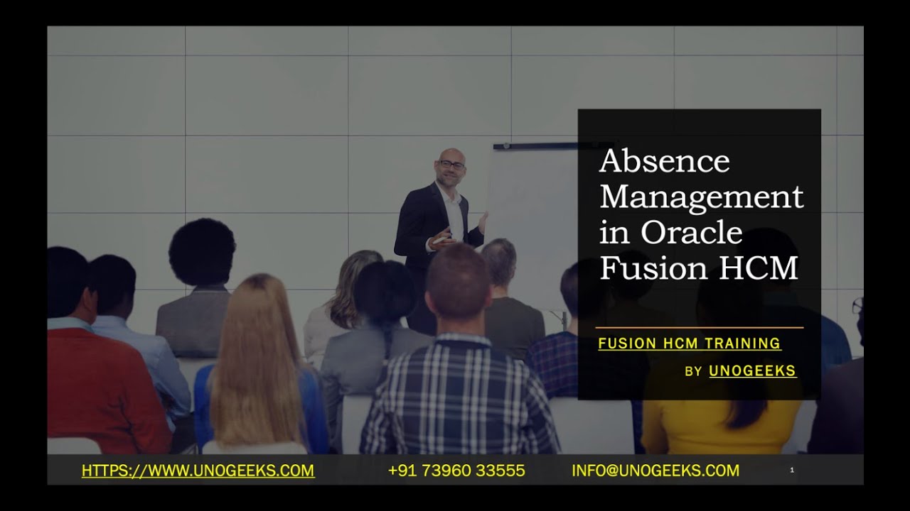 Oracle Fusion HCM Absence Management | Oracle Fusion HCM Functional Training | Oracle Fusion HCM