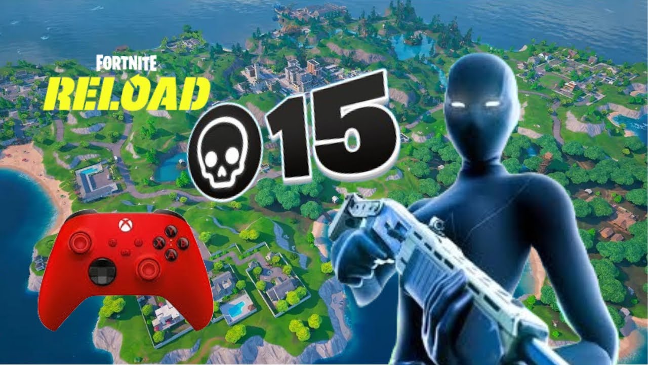 Fortnite Reload | 15 Kill Solo Win Full Gameplay (Controller)
