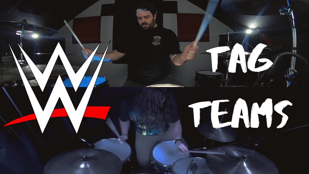 WWE Tag Team Theme Songs On Drums Ft. Brett B. Drums