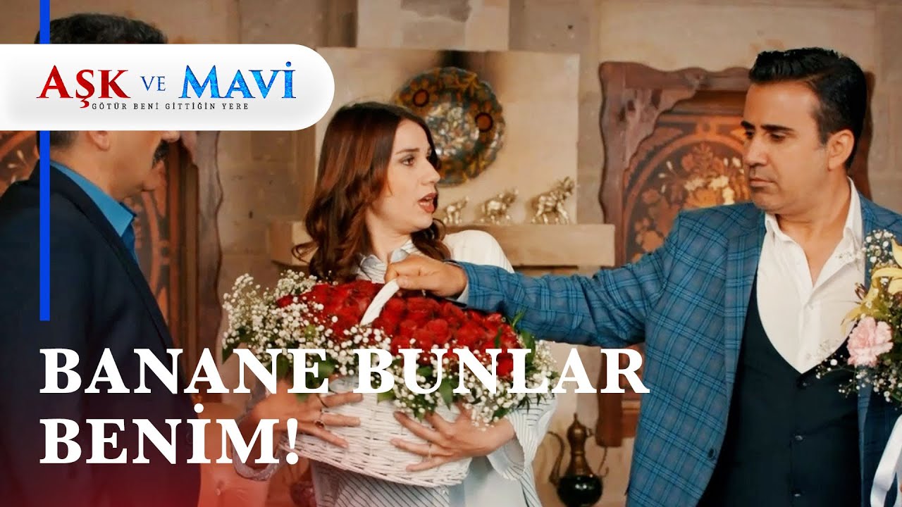 Mavi'ye gelen çiçekleri Safiye kısıkandı! - Aşk ve Mavi 24. Bölüm