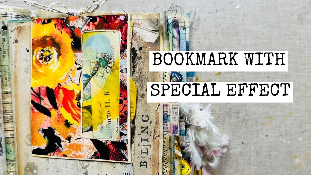 Bookmark with Special Effect/Inspired by Luise Heinzl/Dephemerember Give-Away Drawing