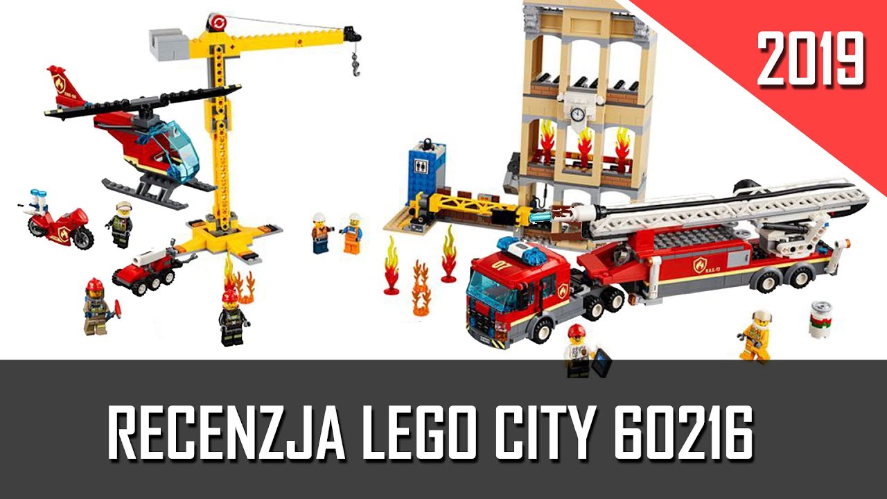 Klocki Lego City Straż pożarna w śródmieściu 60216 | 2019 | Recenzja | U Norberta