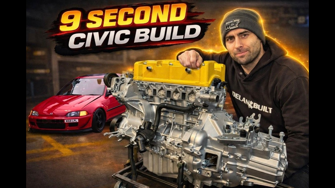 Project 9 second K20 turbo civic gets a built gearbox and twin disc clutch