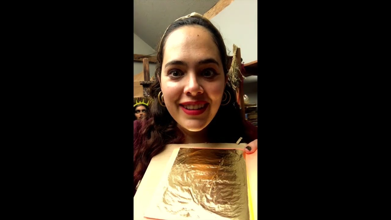 Gold Leaf - how to use it in an Oil Painting.