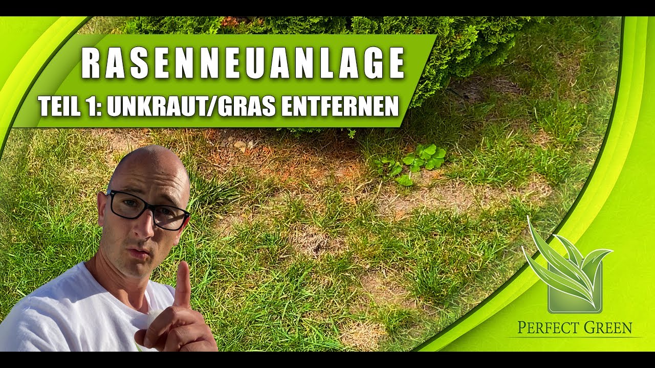 Rasenneuanlage & Nachsaat | Teil 1: alten Rasen & Unkraut entfernen