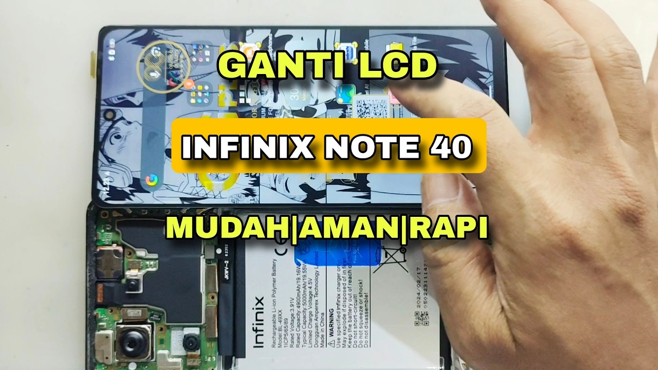 CARA Ganti Lcd Infinix Note 40 Aman dan Rapi || Infinix Note 40 Display Replacement
