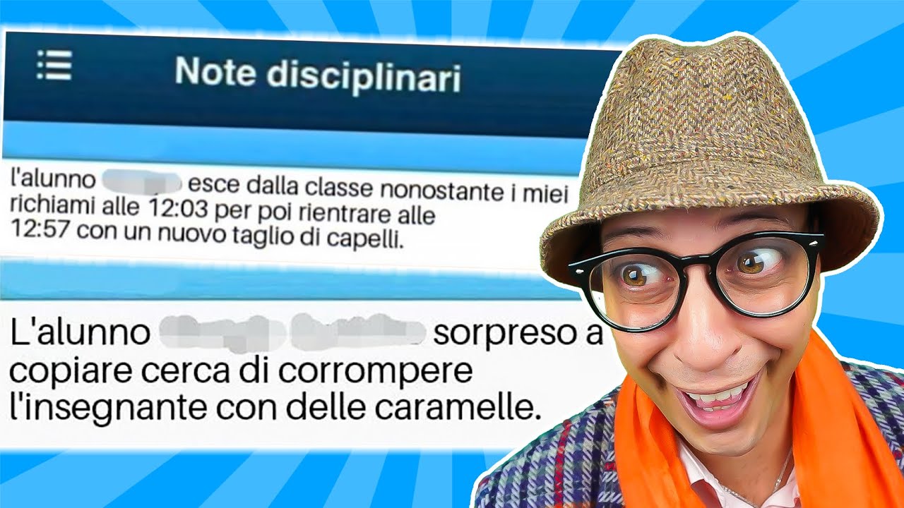 LE NOTE SCOLASTICHE PIÙ DIVERTENTI DI SEMPRE - parte 2
