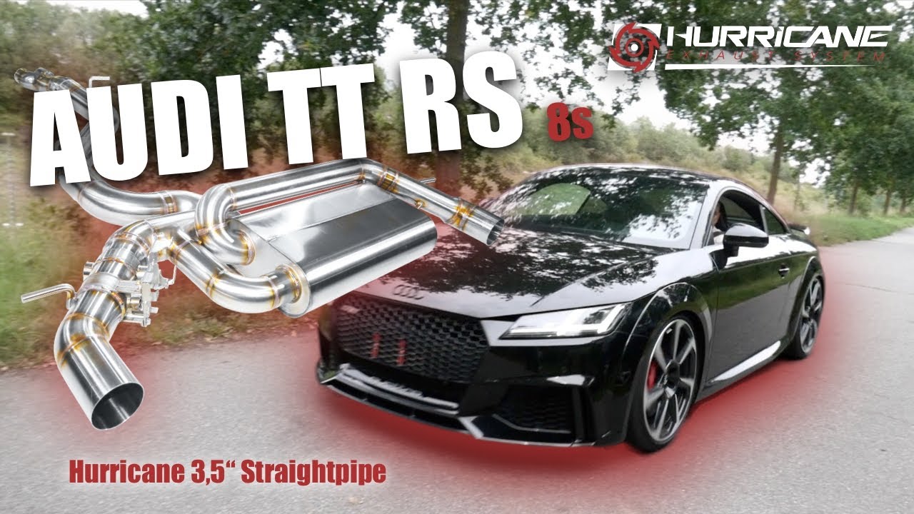 Audi TT RS - Hurricane Exhaust 3,5" Straightpipe Klappenabgasanlage