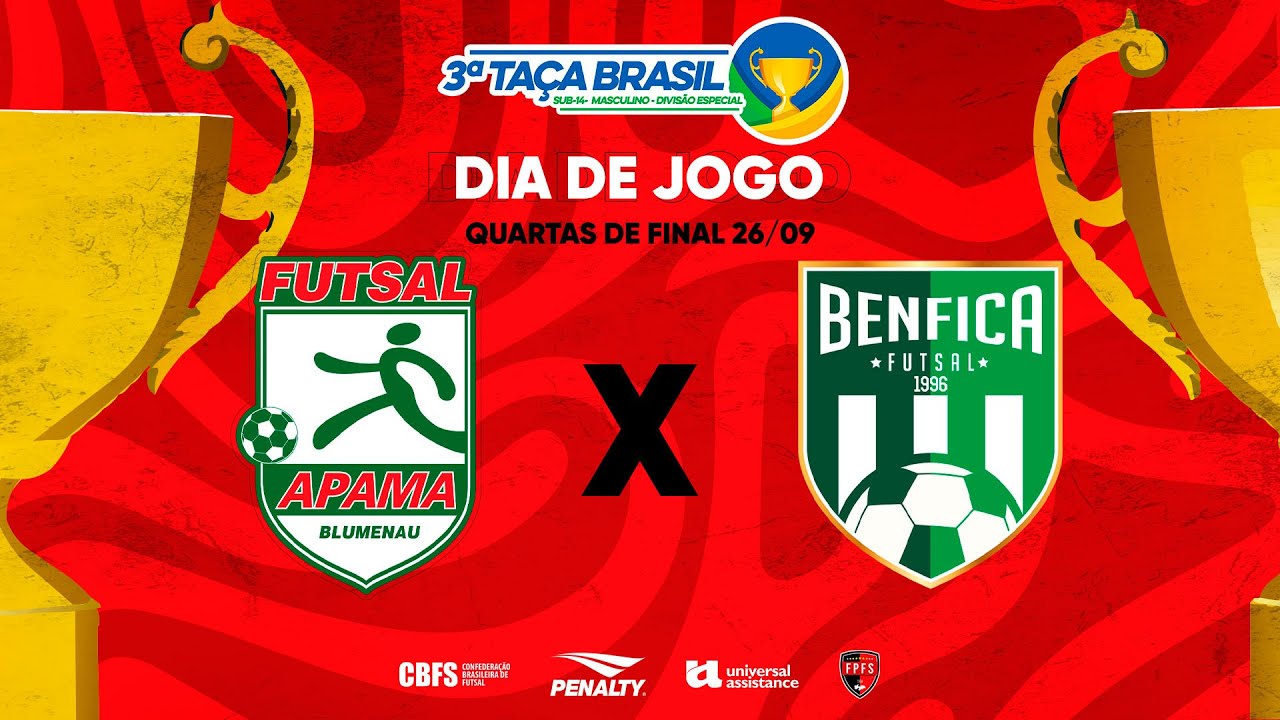 Taça Brasil Sub14 Masc. Especial | Apama x Benfica | Quartas de Final | Ao Vivo