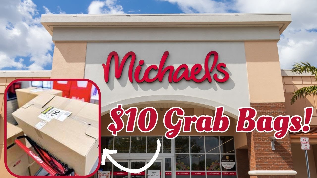 HUGE MICHAEL'S $10 GRAB BAG UNBOXING!!! FEBRUARY 2024
