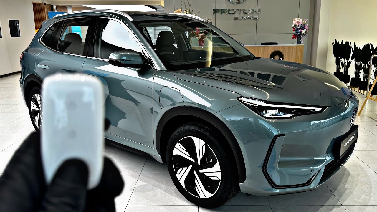 Car ASMR | Proton e.MAS 7 | Turquoise Green Color | in depth walkaround