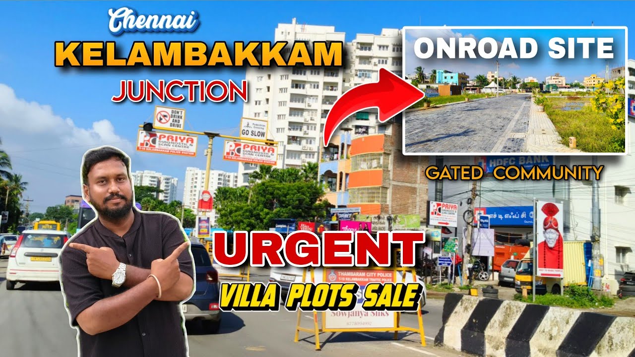 😍Prime Location📍 Onroad Villa Plots For Sale in Kelambakkam Chennai🤩 Limited😍#home #Plots #land 