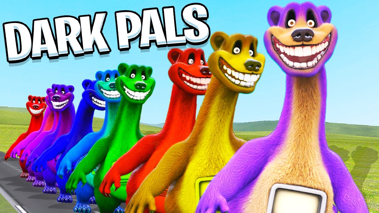 WHO HAS THE LONGEST JUMP? 🌈 Dark Pals in Garry's Mod