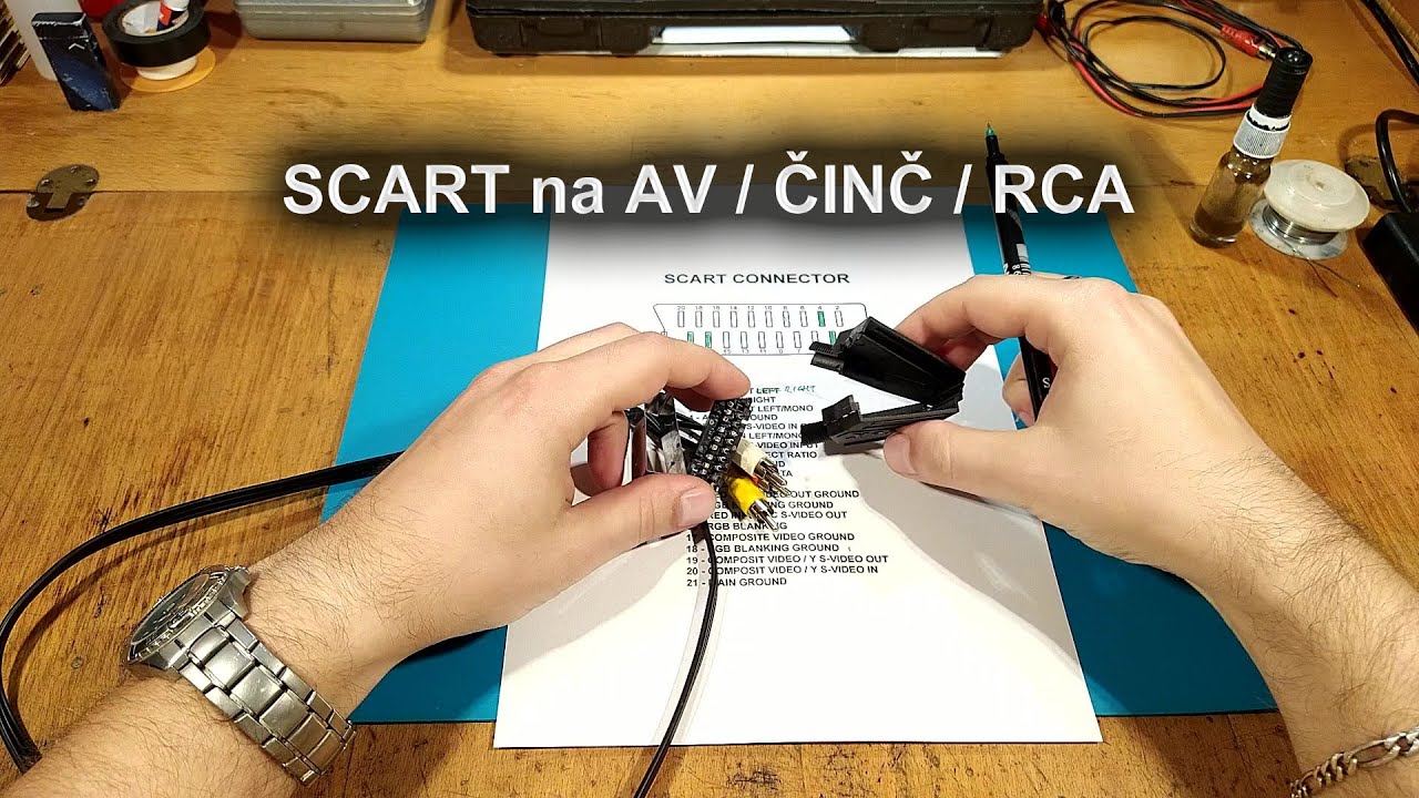 SCART kabl na AV, ČINČ, RCA i obrnuto