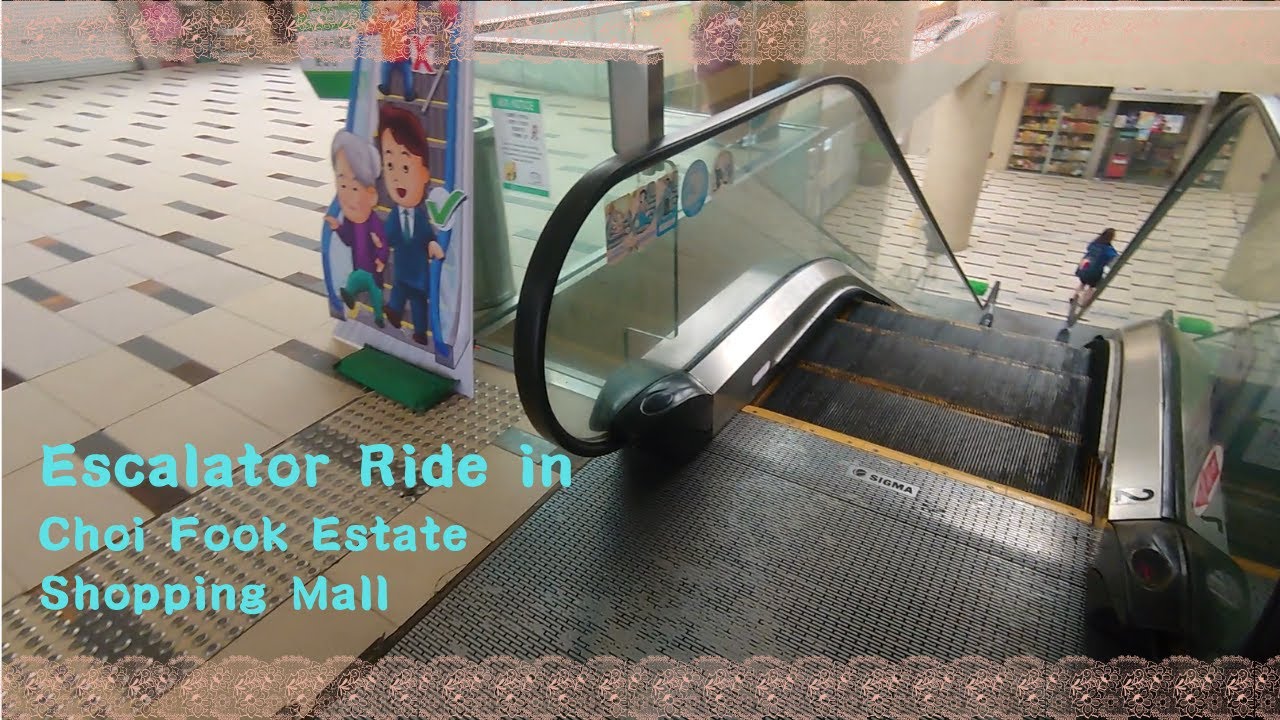 Dual Escalator Views in Hong Kong Choi Tak Shopping Mall: Upward & Downward Smooth Adventure Ride