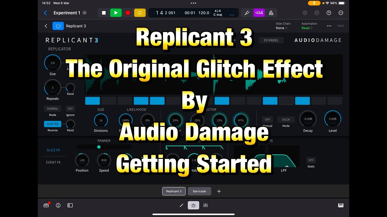 Replicant 3  - The O.G. Glitch Effect by Audio Damage - Getting Started Tutorial for the iPad
