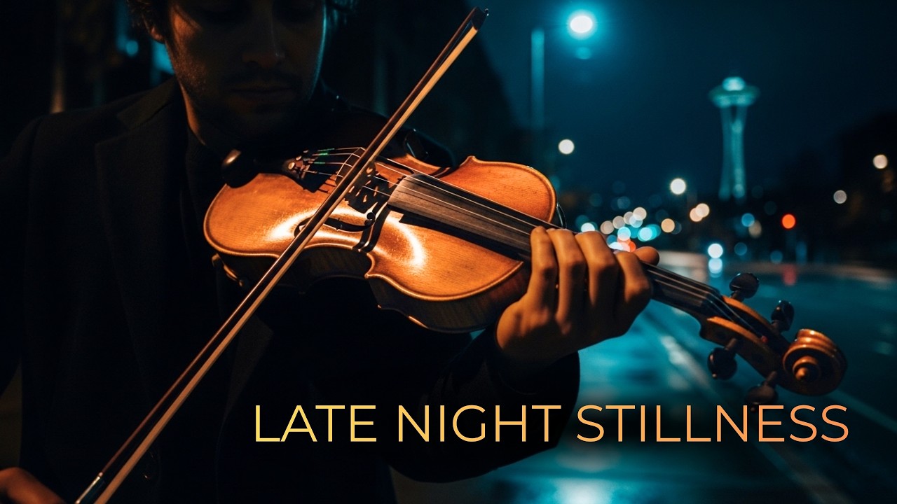 Minimal Urban Violin Motions — Late Night Stillness | Seattle