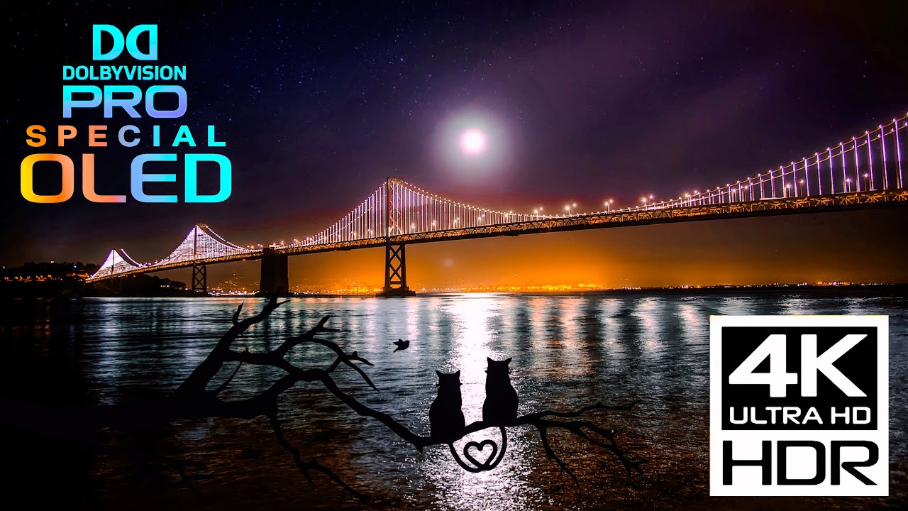 🌃 Night City Lights 4K HDR 60FPS | Dolby Vision | Relaxing and OLED Test