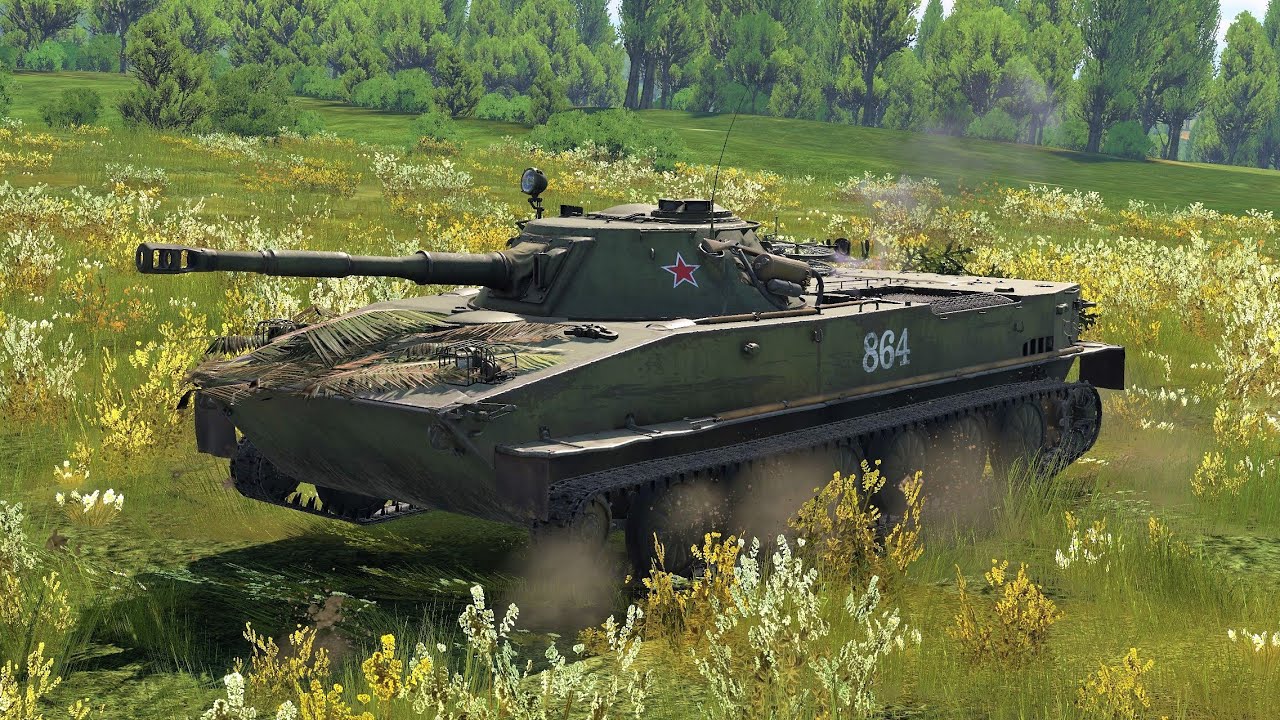 War Thunder: USSR - PT-76B Gameplay [1440p 60FPS]