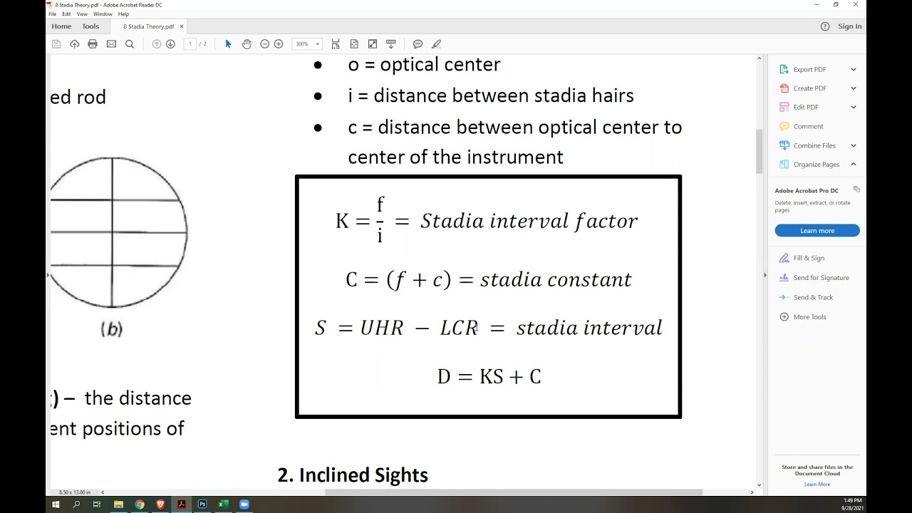 The Stadia Theory | Surveying Lesson (1/2)