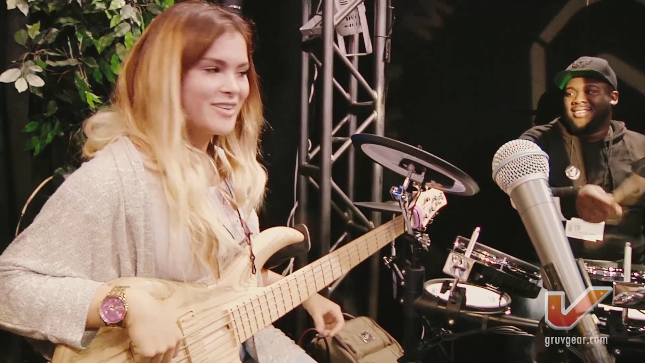 GRUV GEAR Artists Saya Gray, Chris Payton, & Ced Mitchell jam at NAMM 2016! (Part 1)