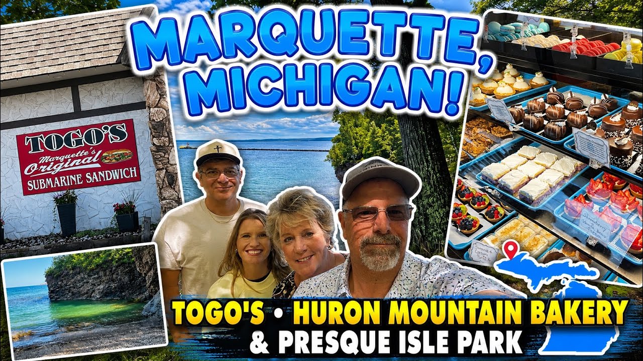 Наше последнее приключение в Маркетте, штат Мичиган! Togo&rsquo;s Subs, пекарня Huron Mountain Bakery и...