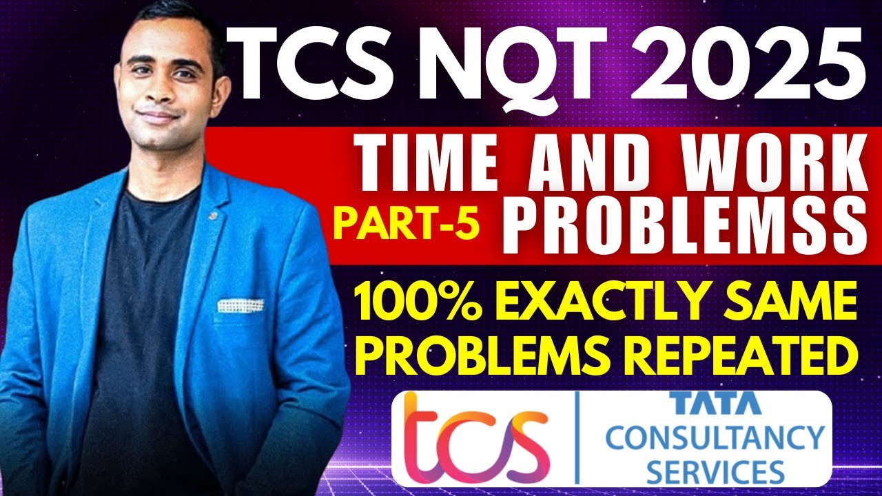 TCS NQT 2025 | Time & Work Problem in 30 Seconds | LCM Trick