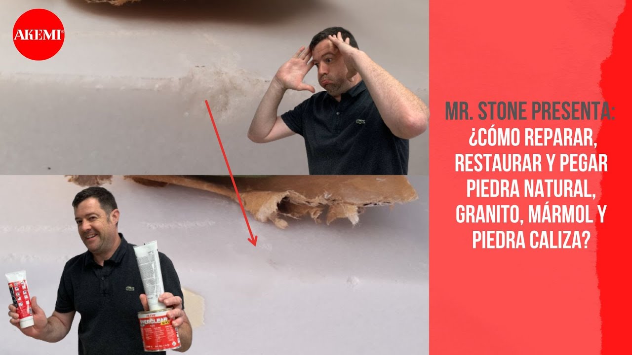 ¿CÓMO REPARAR, RESTAURAR y PEGAR piedra natural, granito, mármol y piedra caliza?