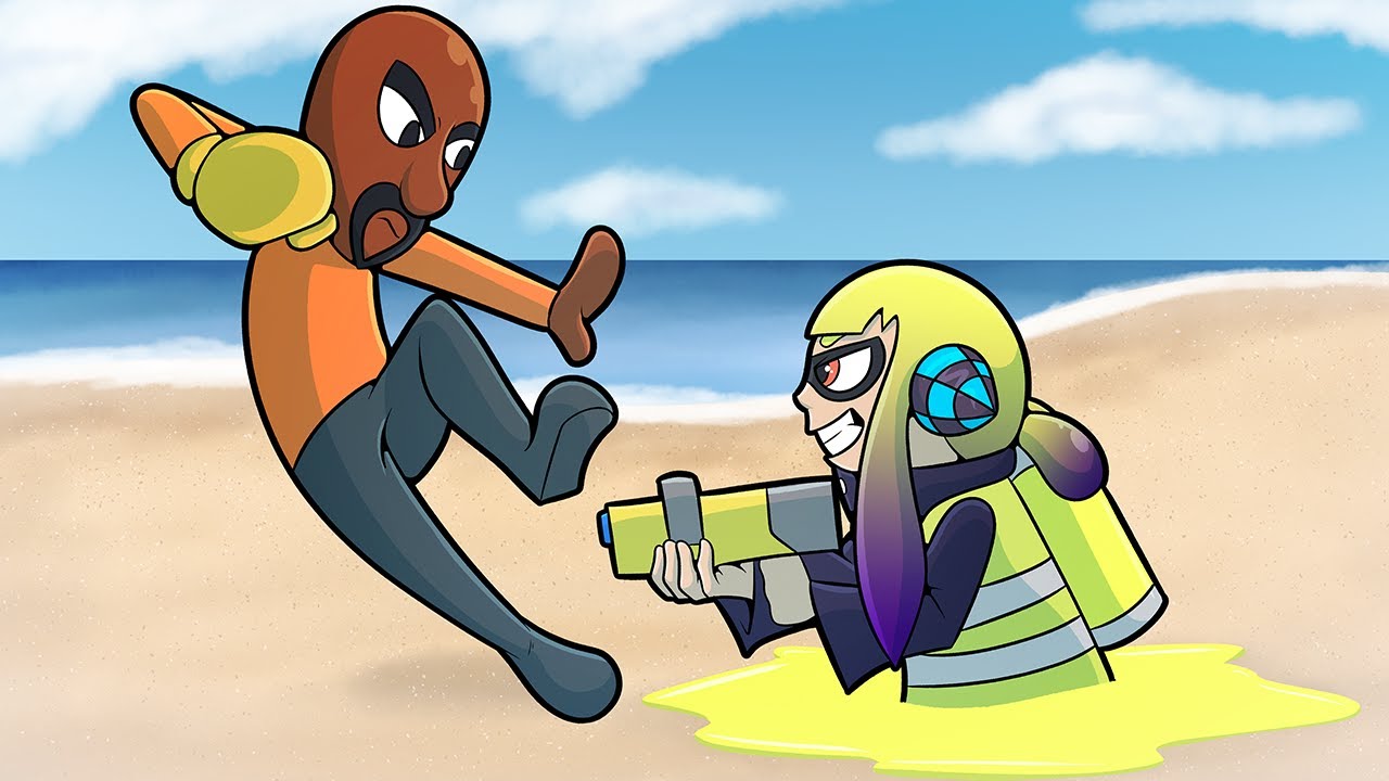 Who Would Canonically Win? Mii vs Inkling | Fight Animation!