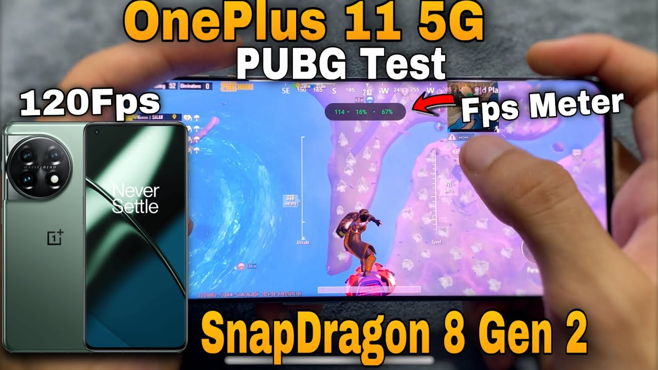 OnePlus 11 5G Pubg Test With Fps Meter !!😱🤯 | SanpDragon 8 Gen 2 | 120Fps | Battery Test |